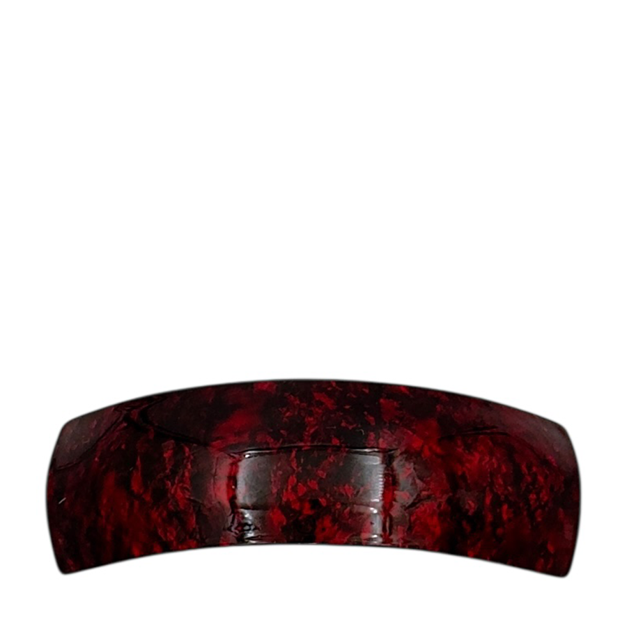 IWOU PROFESSIONAL Заколка - автомат Минерал прямоугольная бордовая 3*9,5см, фото 2