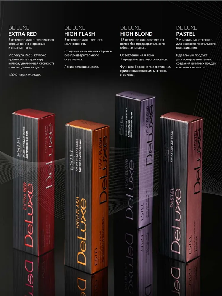 ESTEL PROFESSIONAL 5/67 краска для волос, светлый шатен фиолетово-коричневый / DE LUXE 60 мл, фото 2
