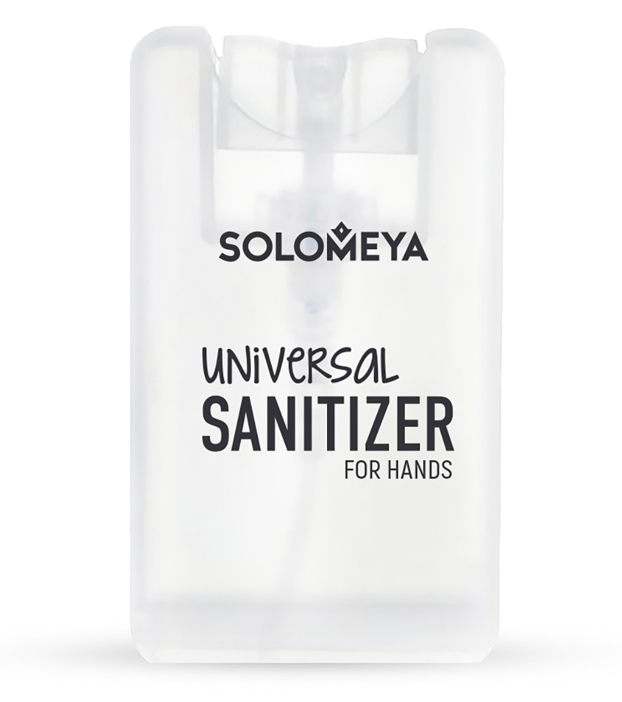 Купить SOLOMEYA Средство антибактериальное универсальное для рук, чайное дерево / Universal Sanitizer Spray for hands Tea tree 20 мл