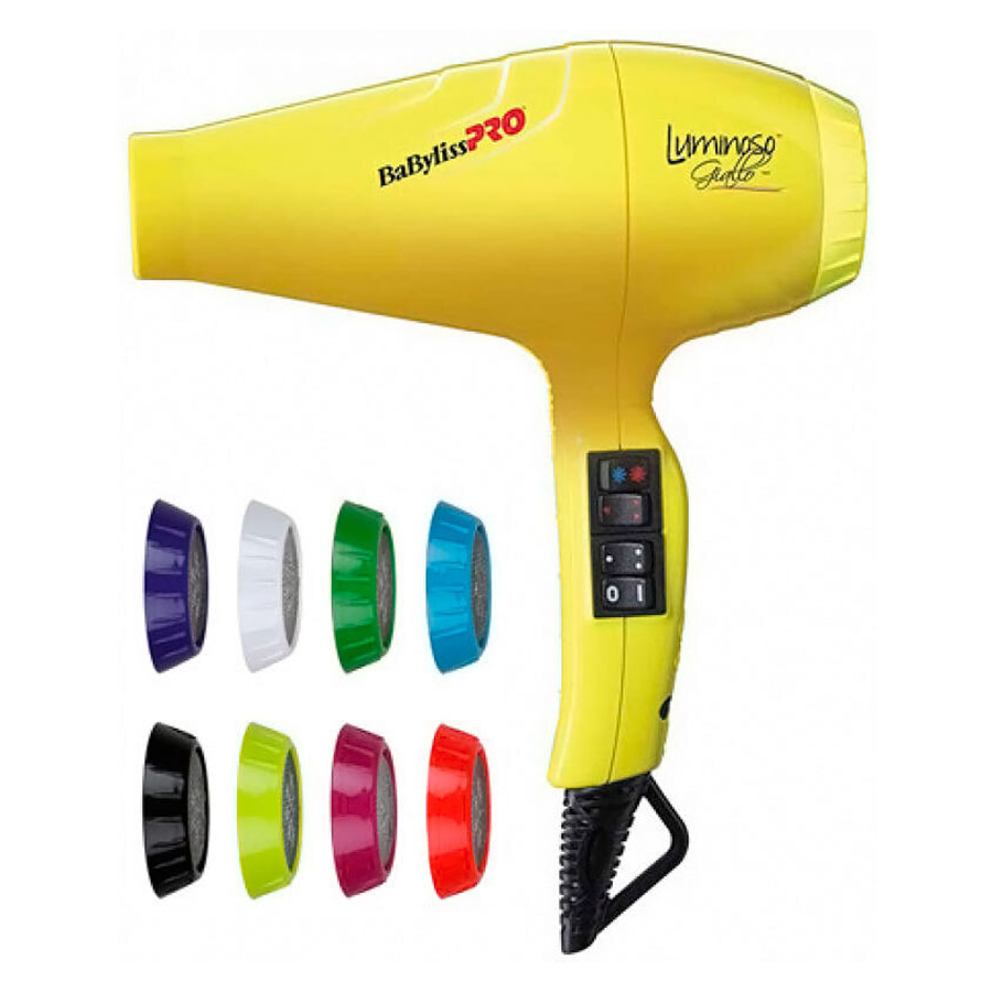 BABYLISS PRO Фен Bab Luminoso Giallo ionic 2100W BAB6350IYE, фото 4