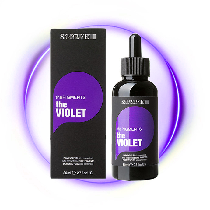 SELECTIVE PROFESSIONAL Пигмент чистый ультраконцентрированный для окрашивания волос, фиолетовый / thePIGMENTS VIOLET 80 мл, фото 2