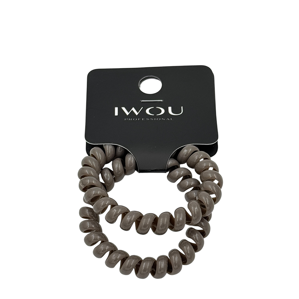 IWOU PROFESSIONAL Резинка пружинка Глянец серая дымка 2шт, фото 1