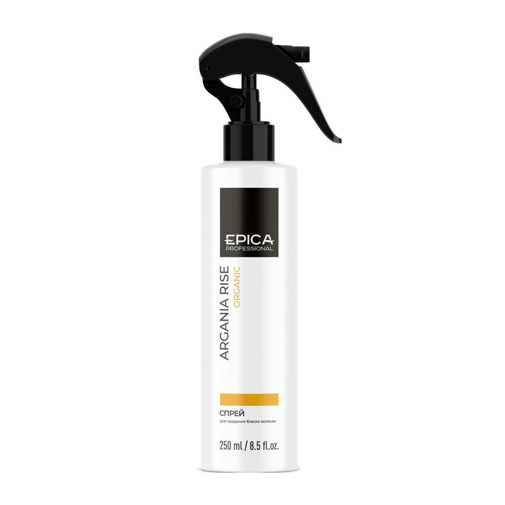 EPICA PROFESSIONAL Спрей для придания блеска волосам с комплексом масел / Argania Rise ORGANIC 250 мл, фото 3