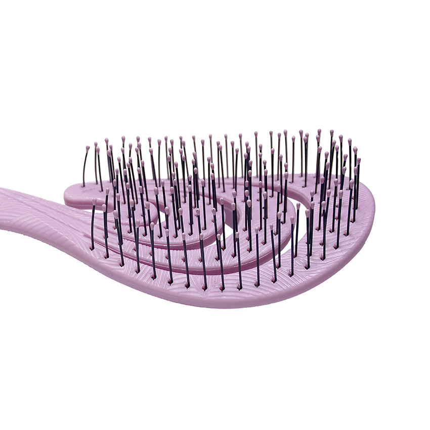 SOLOMEYA Расческа гибкая для волос Розовая волна / Flex bio hair brush Pink Wave, фото 3