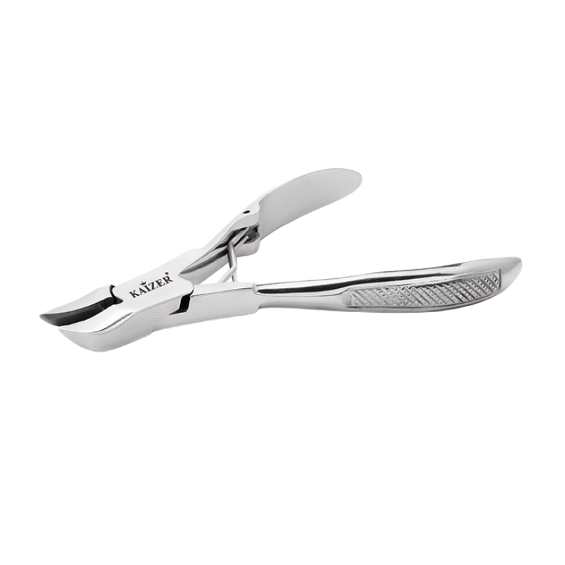 KAIZER Кусачки педикюрные, однопружинные, заводская заточка, серебро, фото 2