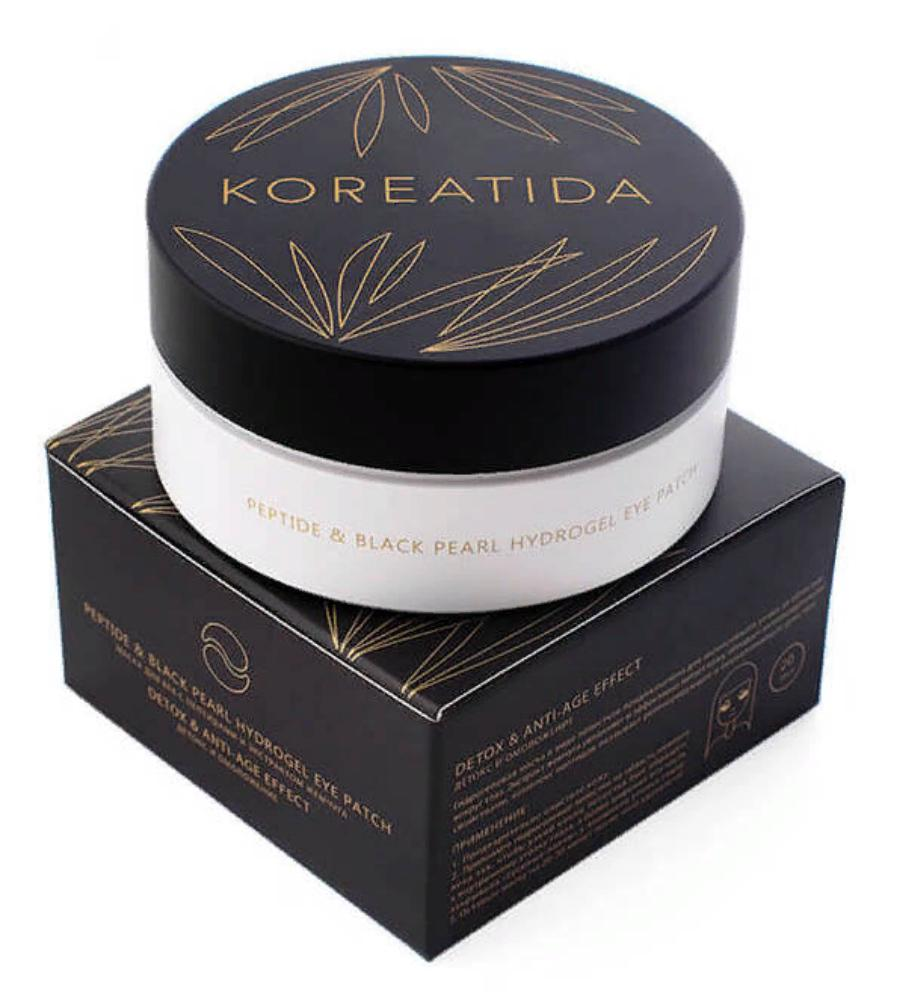 KOREATIDA Патчи гидрогелевые с пептидами и экстрактом жемчуга для глаз / peptide & black pearl hydrogel eye patch 60 шт, фото 2