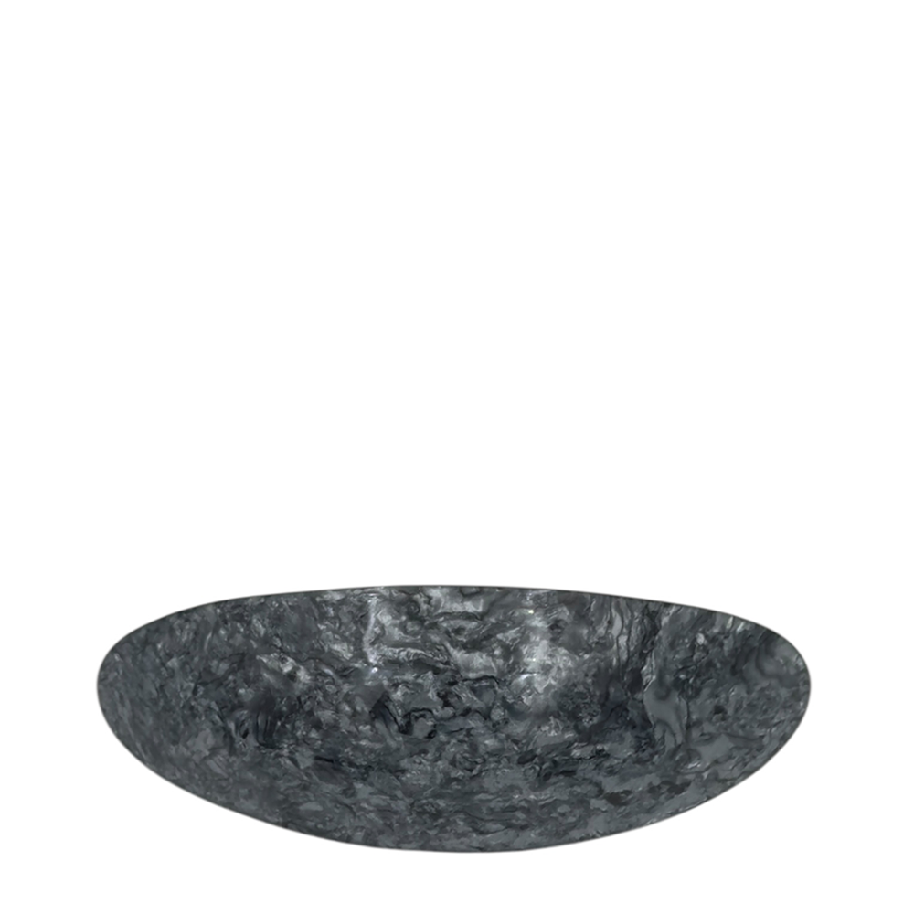 IWOU PROFESSIONAL Заколка - автомат Минерал овальная графитовая 4*10см, фото 1