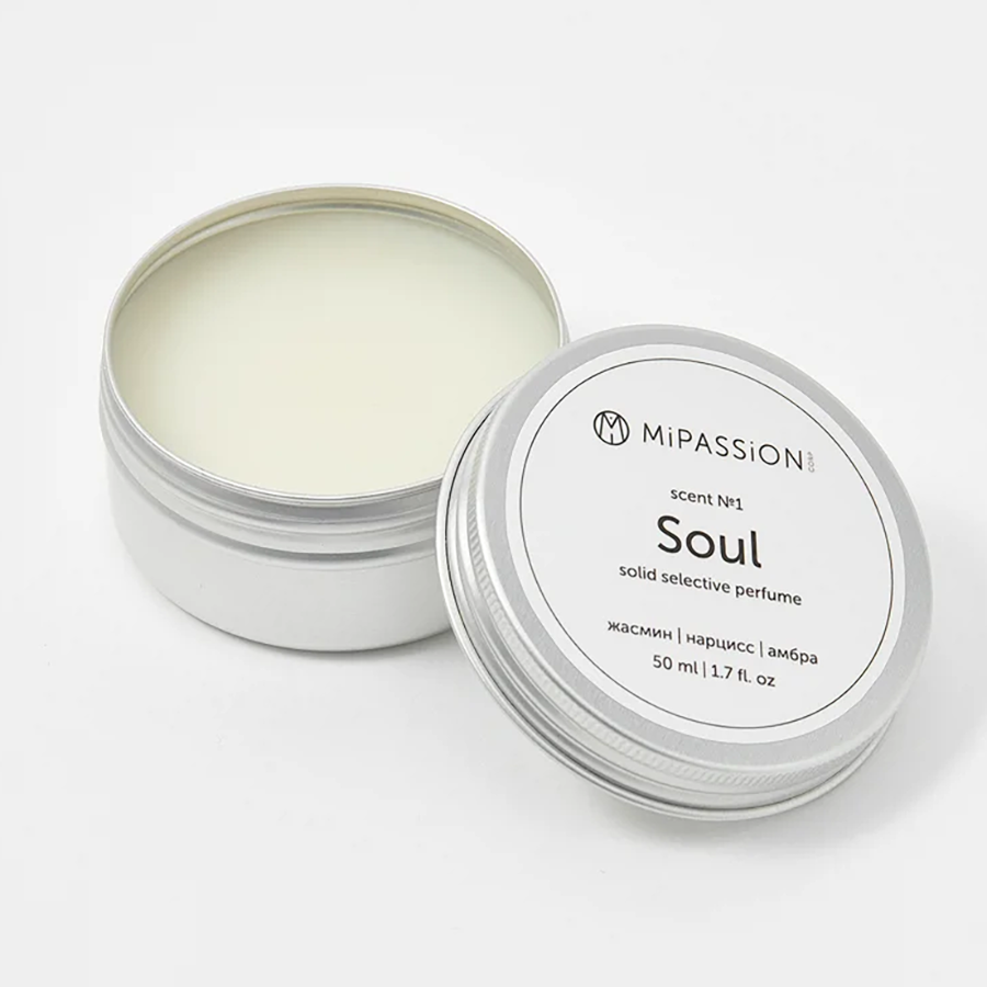 MIPASSIONcorp Духи твердые, жасмин, нарцисс, амбра / Soul MiPASSiON 50 мл, фото 3