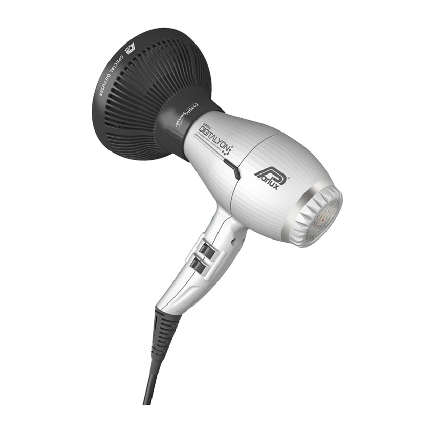 PARLUX Набор фен Parlux Digitalyon Silver, серебристый, 2400 Вт, 2 насадки + диффузор MagicSense, фото 6