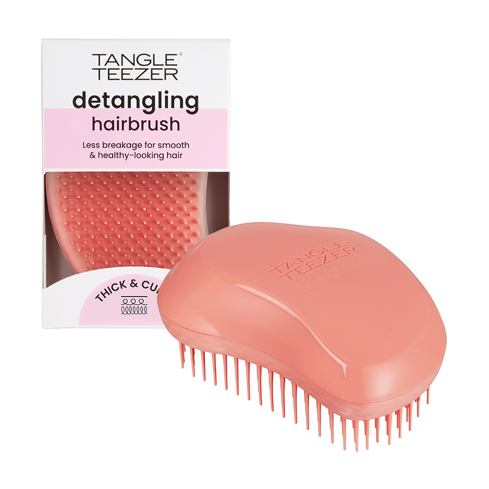 TANGLE TEEZER Расческа для волос / Thick & Curly Terracotta, фото 4