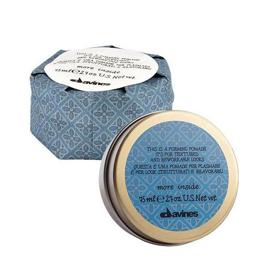 DAVINES SPA Помада моделирующая для текстурных и пластичных образов / Forming pomade it's for textured and rew orkable looks 75 мл, фото 2
