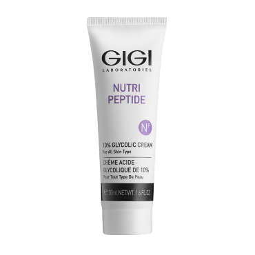 GIGI Крем с 10% гликолевой кислотой для всех типов кожи / 10% Glycolic Cream NUTRI-PEPTIDE 50 мл