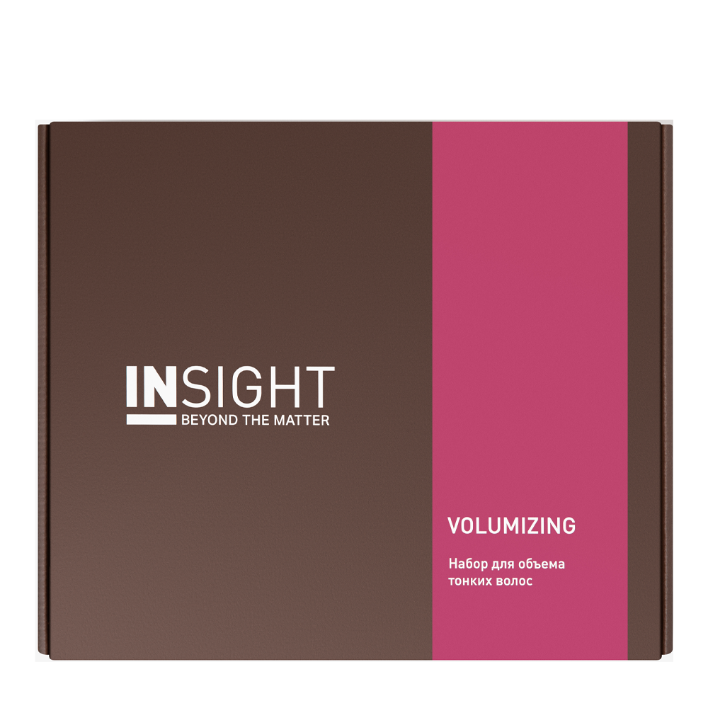 INSIGHT Набор для объема тонких волос (шампунь 350 мл, кондиционер 100 мл, спрей 100 мл) VOLUMIZING, фото 1