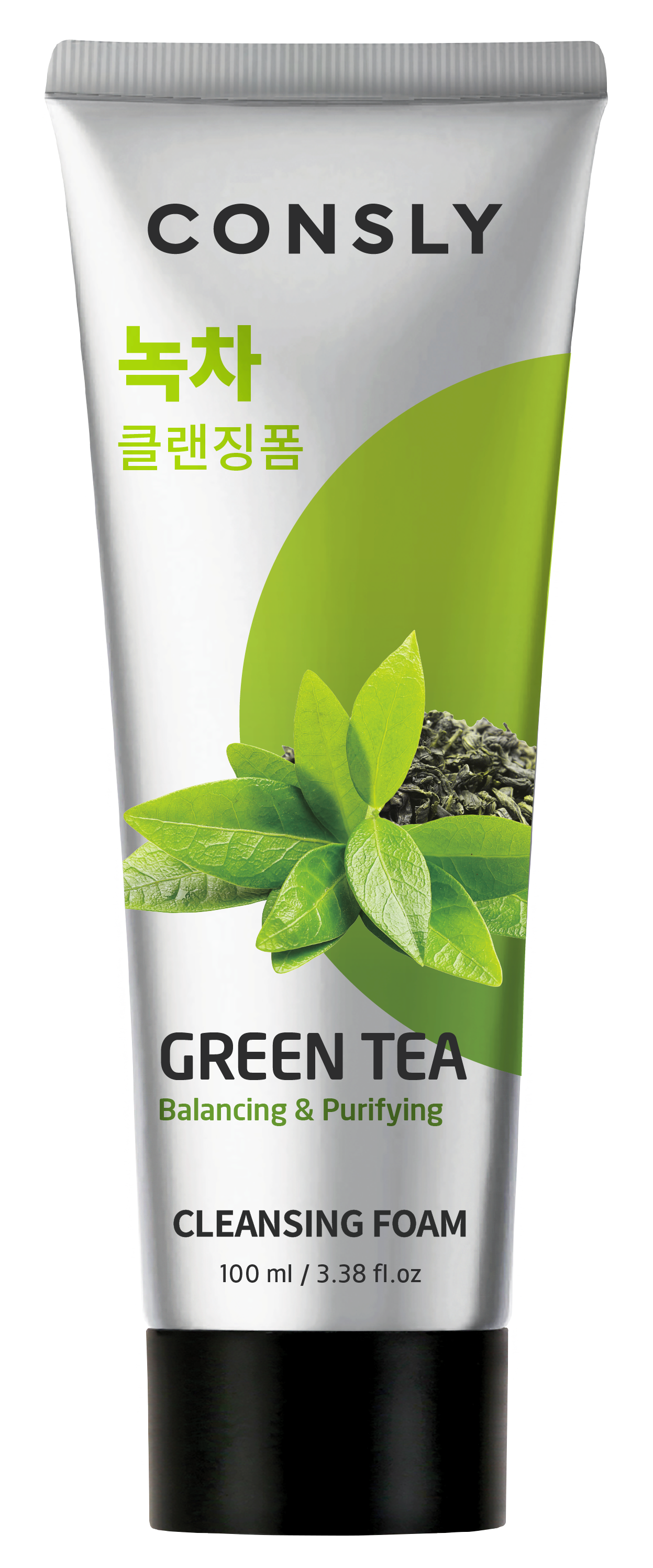 CONSLY Пенка балансирующая кремовая с экстрактом зеленого чая для умывания 100 мл