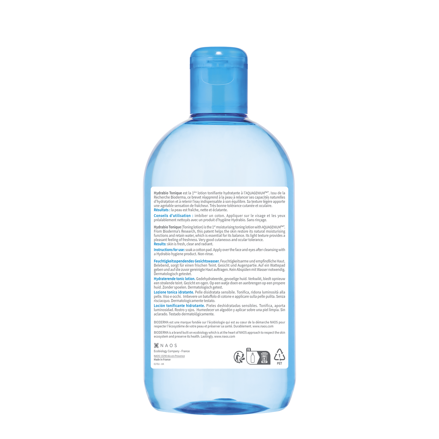 BIODERMA Лосьон тонизирующий и увлажняющий гидрабио 250 мл, фото 3