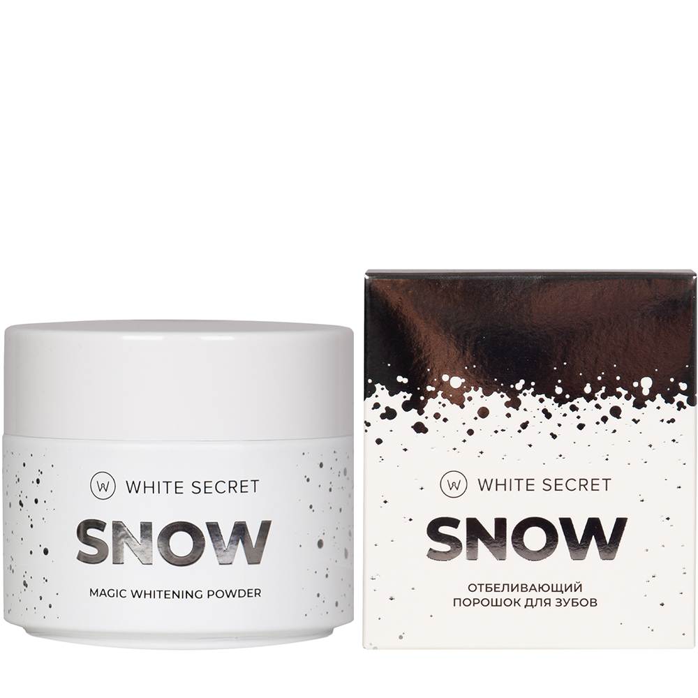 WHITE SECRET Порошок зубной предотвращает развитие кариеса и пародонтоза / White Secret SNOW 70 гр, фото 2