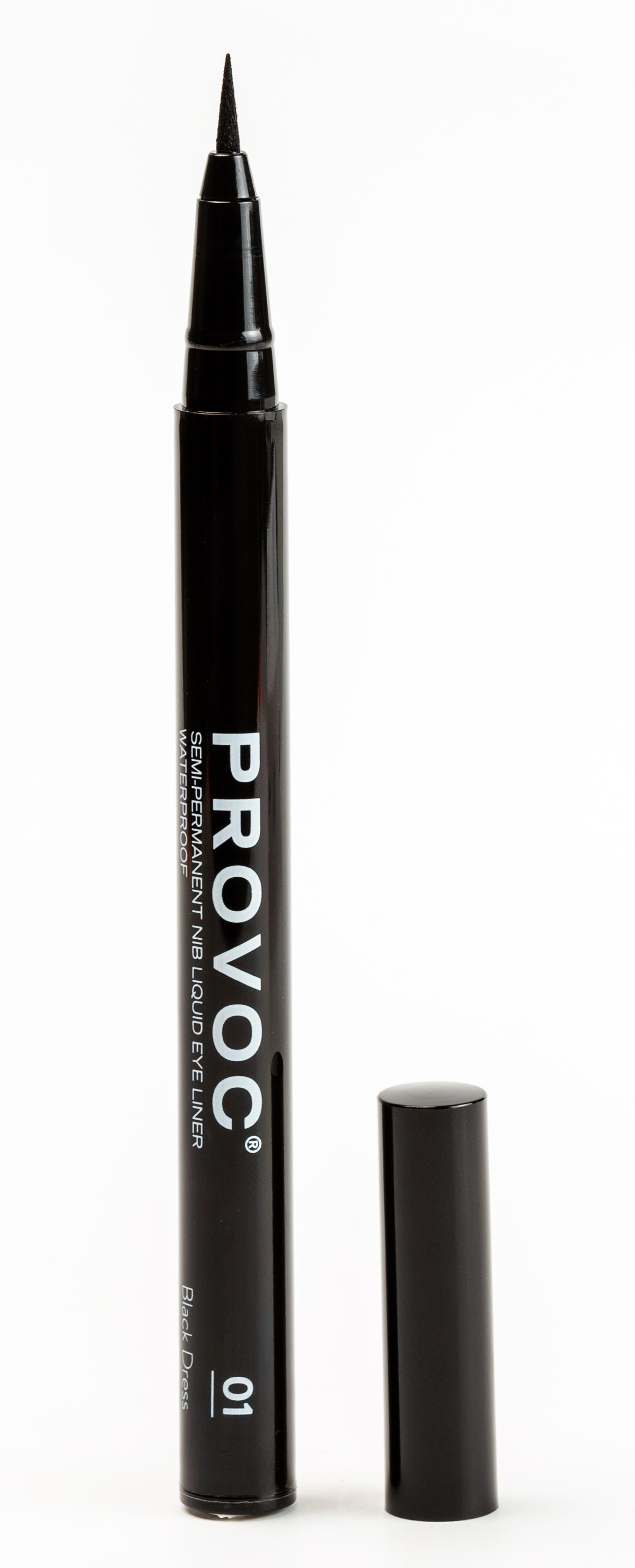 PROVOC Подводка-фломастер для глаз, 01 черный / Nib Liquid Eye Liner 01 Little Black Dress 1 мл, фото 3