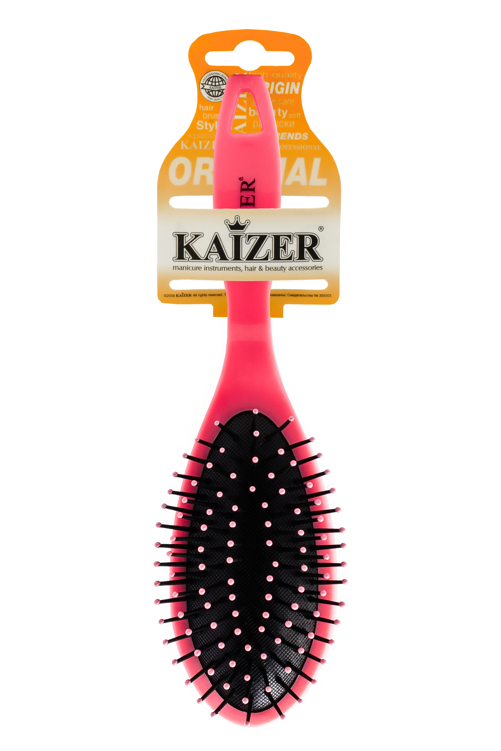 KAIZER Расческа массажная, пластиковые зубья, фото 2