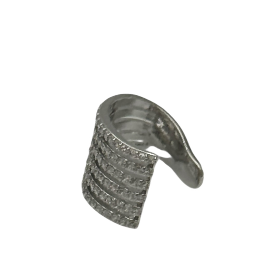 IWOU PROFESSIONAL Кафф Манжет со стразами цвет серебро, фото 2