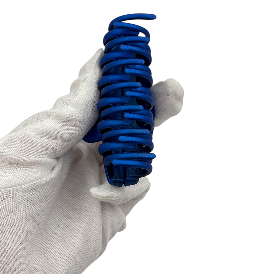 IWOU PROFESSIONAL Краб для волос двухрядный Акула синий 8,5см, фото 5