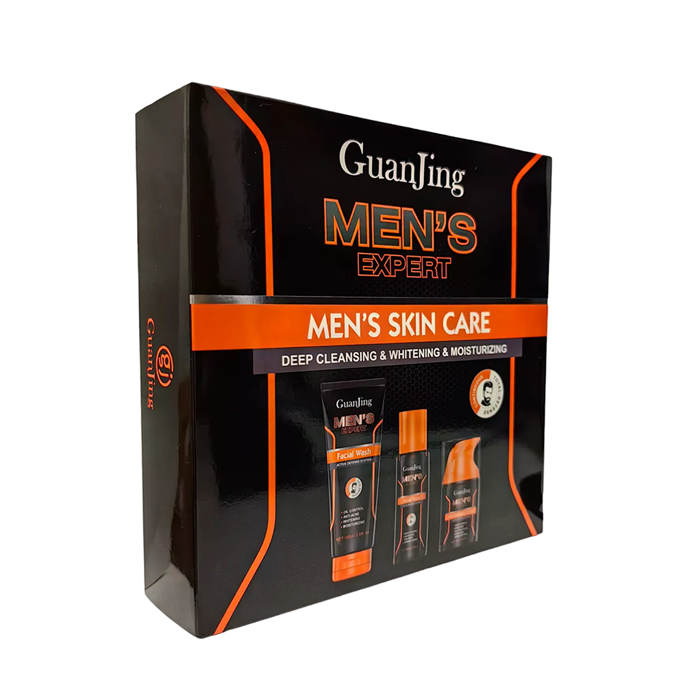 

GUANJING Набор мужской средств для лица (лосьон 60 мл + тонер 100 мл + пенка для умывания 100 мл) MEN'S Expert