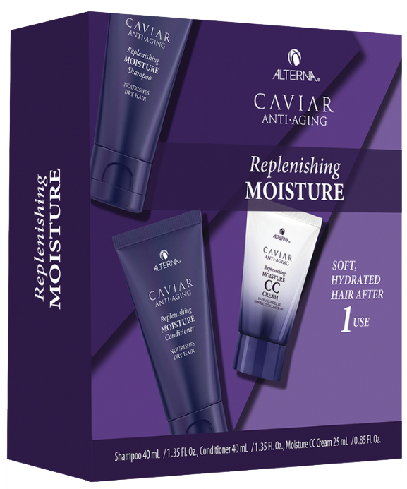 ALTERNA Набор для волос Комплексная биоревитализация / Caviar Replenishing Moisture Consumer Trial Kit набор в косметичке лето с собой otium summer