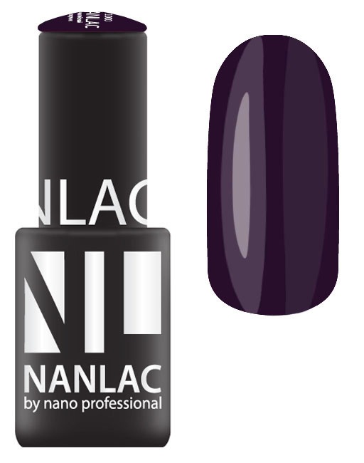 

NANO PROFESSIONAL 2185 гель-лак для ногтей, black violet / NANLAC 6 мл, Фиолетовые