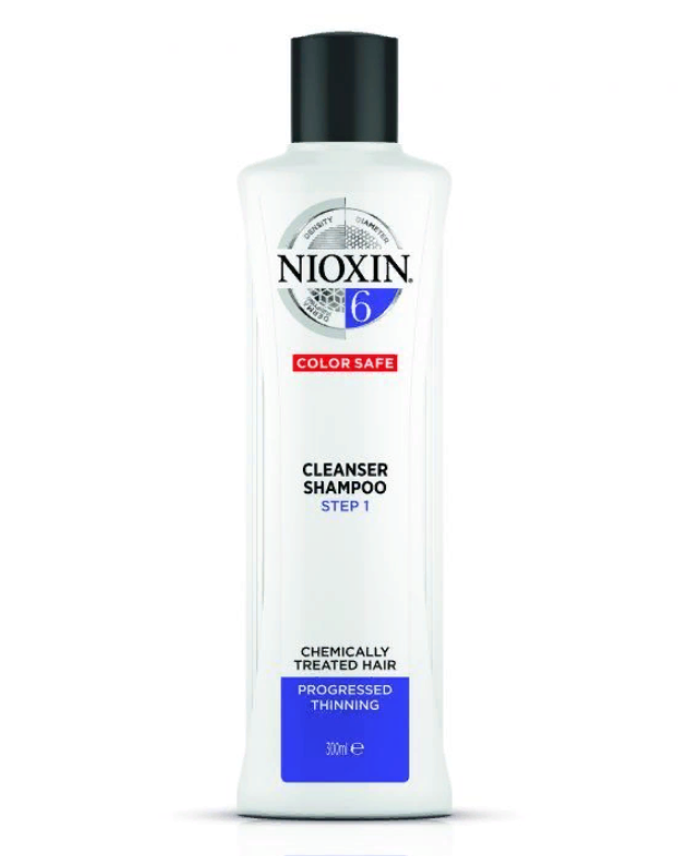 NIOXIN Шампунь очищающий для заметно редеющих волос, Система 6, 300 мл очищающий шампунь система 2 81630627 7981 7741 4470 300 мл