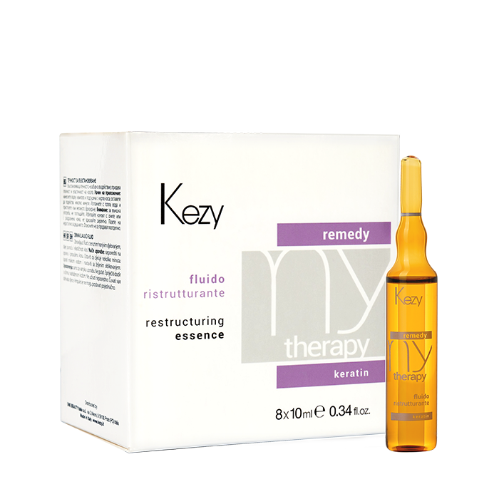 KEZY Флюид реструктурирующий с кератином / Restructuring essence 8x10 мл