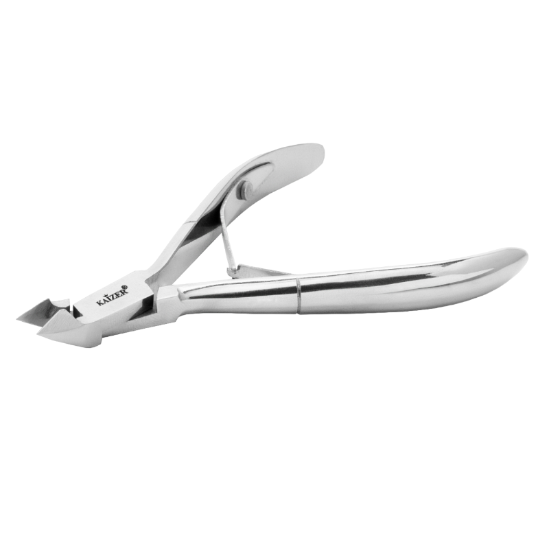 KAIZER Кусачки маникюрные, двухпружинные, ручная алмазная заточка, серебро, фото 2