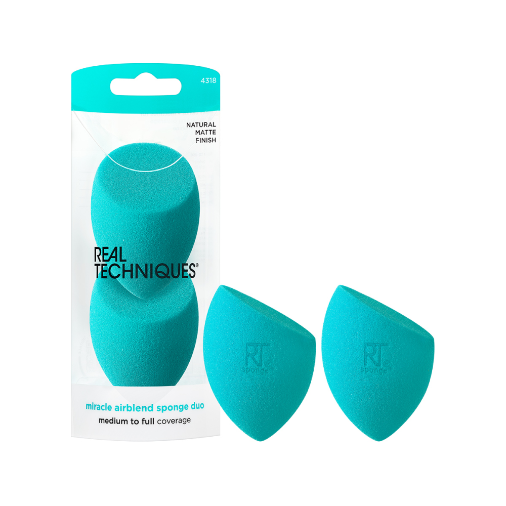 REAL TECHNIQUES Набор спонжей для макияжа, 2 шт / Real Techniques Miracle Airblend Sponges, фото 2