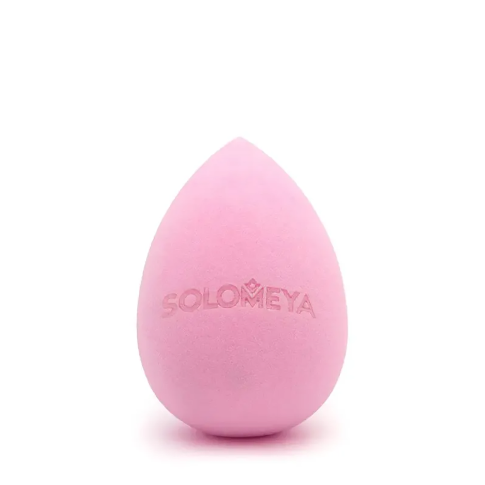 SOLOMEYA Спонж для макияжа меняющий цвет Капля, коричнево-розовый / Color Changing Drop blending sponge Taupe-Rose 1 шт, фото 4