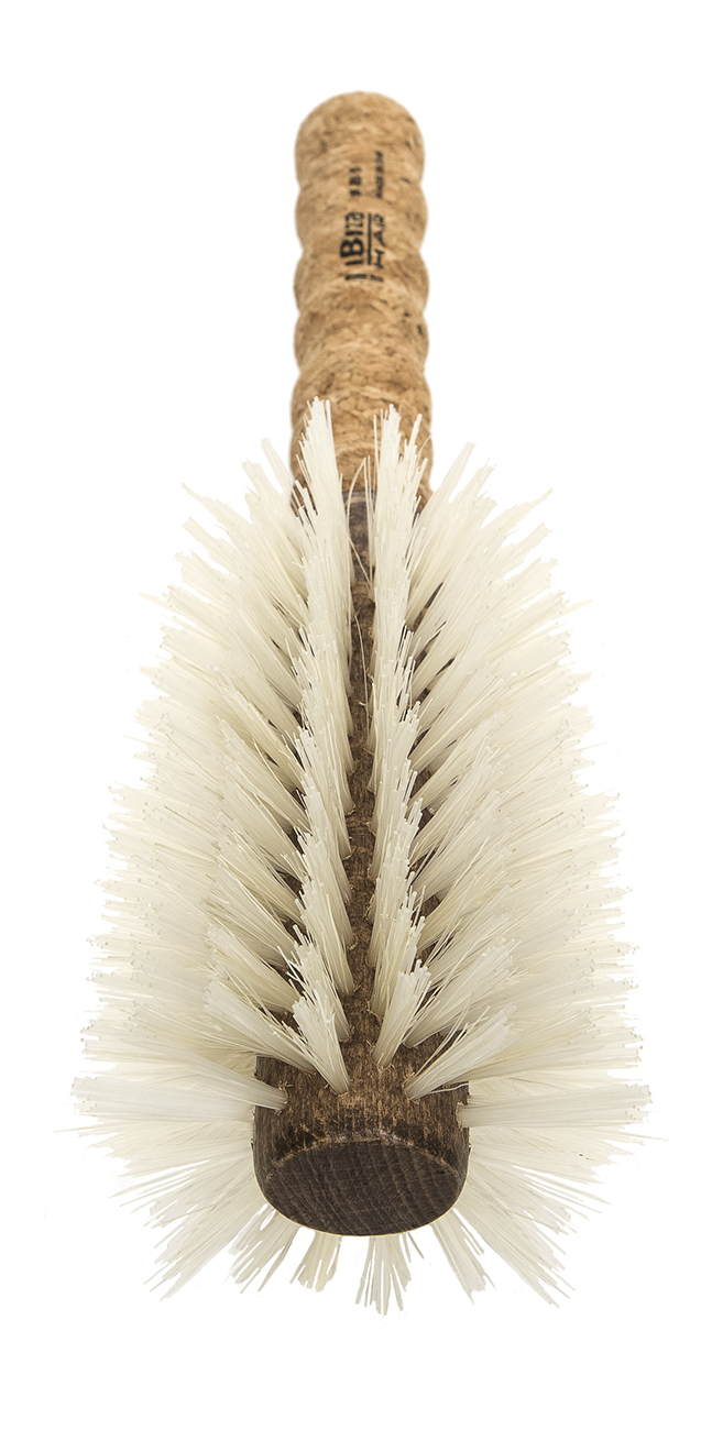 IBIZA HAIR Щетка круглая для укладки волос, осветленная щетина, диаметр 80 мм (пробка), фото 3