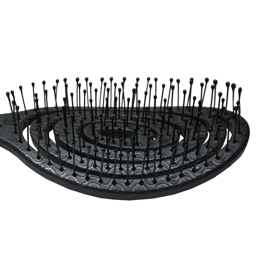 SOLOMEYA Био-расческа подвижная для волос, черная / Detangling Bio Hair Brush Black, фото 4