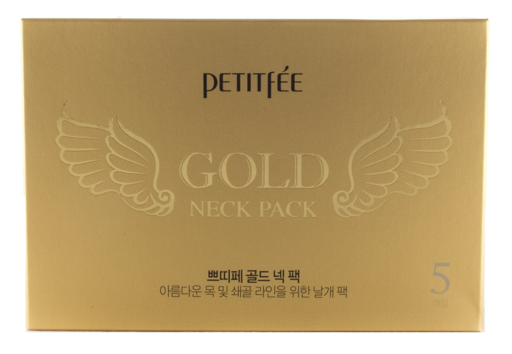 

PETITFEE Маска гидрогелевая с золотом для упругой и гладкой кожи для шеи 5 шт