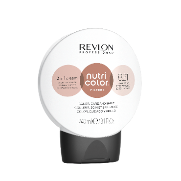 REVLON PROFESSIONAL 821 крем-краска для волос без аммиака, серебристо-бежевый / Nutri Color Filters 240 мл
