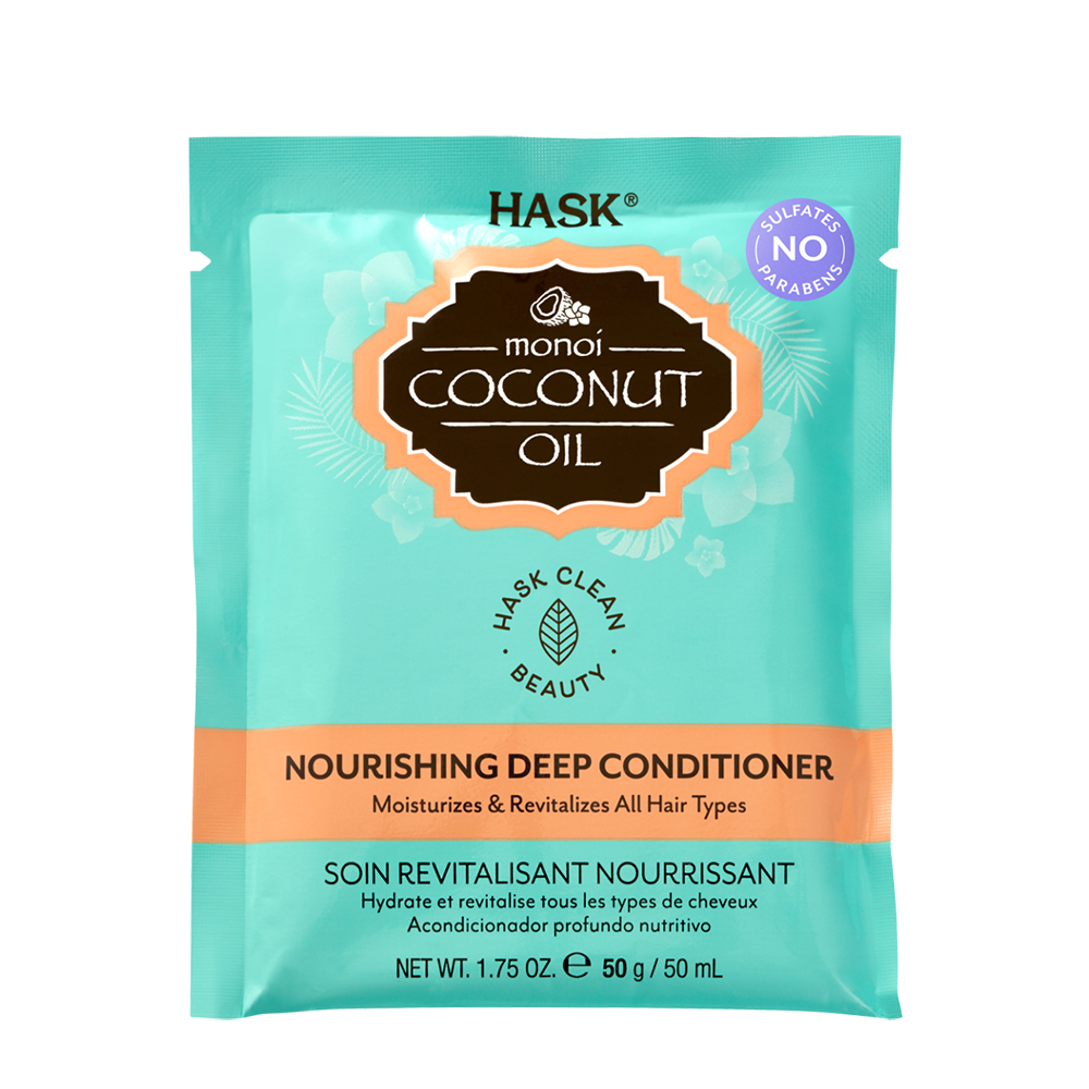 HASK Кондиционер питательный с кокосовым маслом / Monoi Coconut Oil Nourishing Conditioner 50 мл интенсивный уход для волос секретное снадобье с маслом арганы и кератином