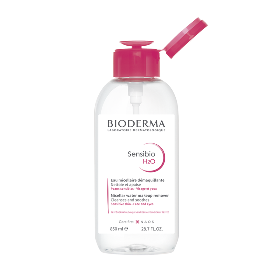 BIODERMA Вода мицеллярная сенсибио с помпой / Н2О 500 мл, фото 2