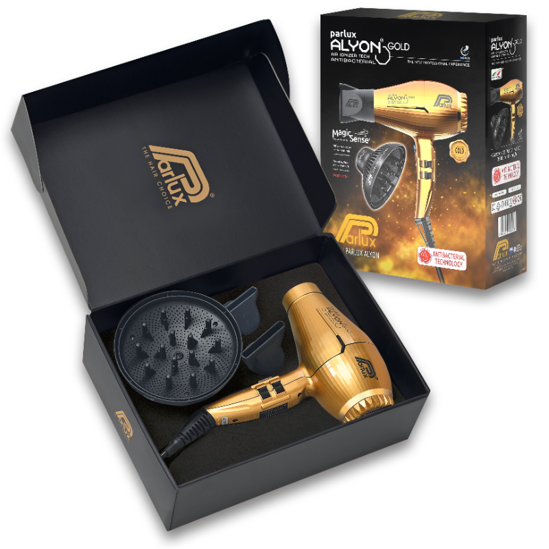 PARLUX Набор фен Alyon Gold + Diffuser MS, фото 2