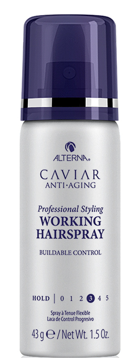 ALTERNA Лак подвижной фиксации с антивозрастным уходом / Caviar Anti-Aging Working Hairspray mini 50 мл