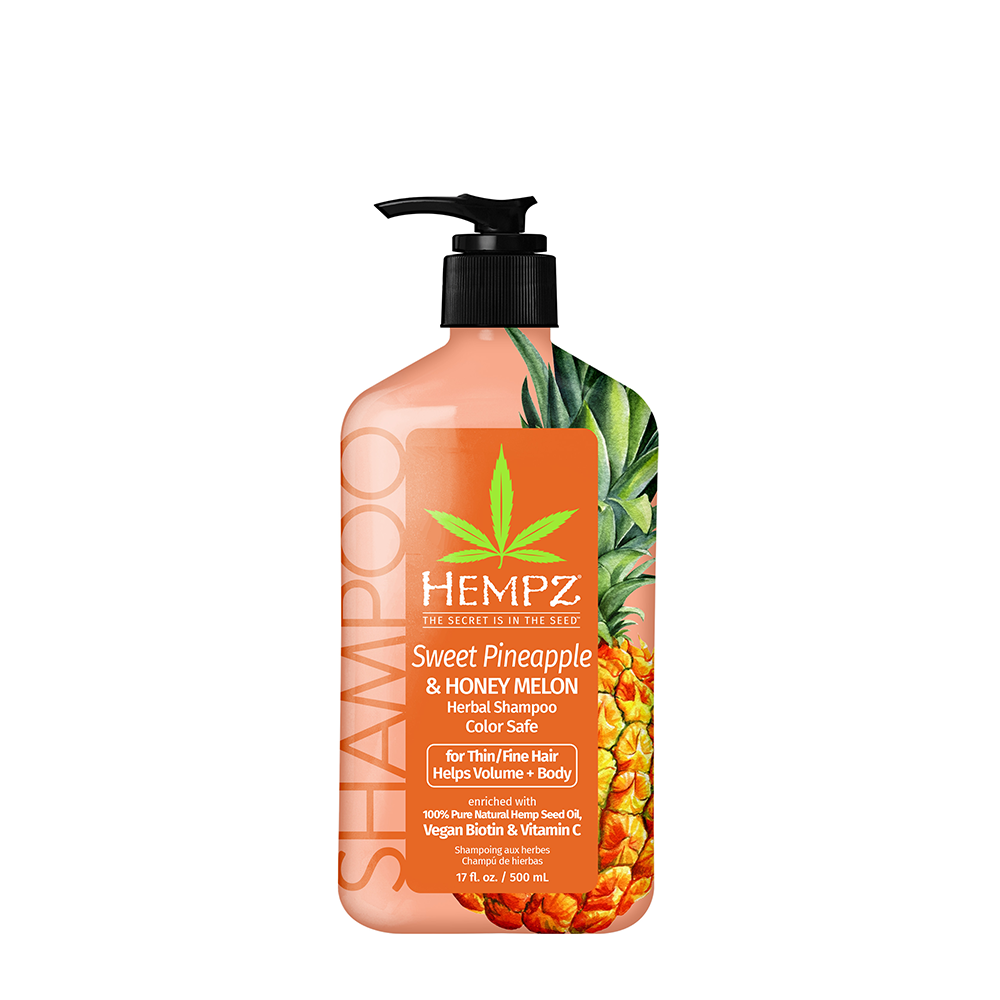 HEMPZ Шампунь для объёма ананас и медовая дыня / Sweet Pineapple & Honey Melon Herbal Volumizing Shampoo 500 мл