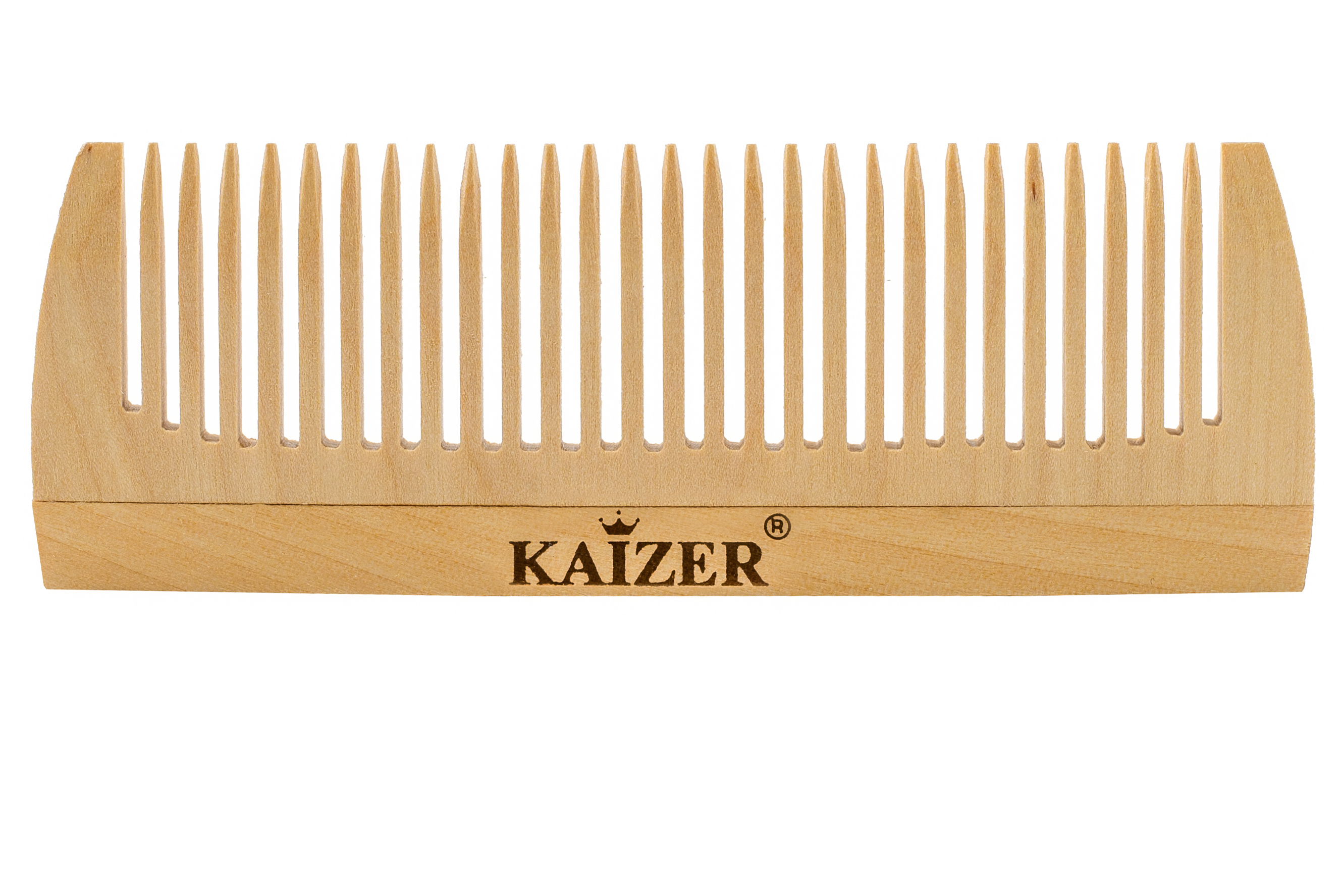 KAIZER Гребень деревянный, редкие зубья, 120 мм, фото 2