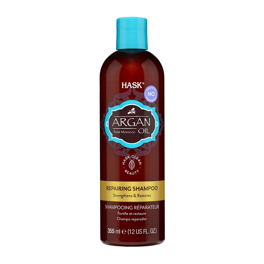 HASK Шампунь восстанавливающий для волос с аргановым маслом / Argan Oil Repairing Shampoo 355 мл профессиональное средство с аргановым маслом velvet oil 750 мл
