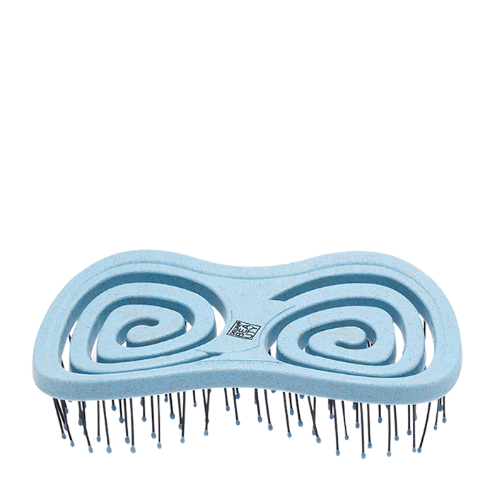 DEWAL BEAUTY Щетка массажная с нейлоновым штифтом, форма бабочка, голубая / Eco-Friendly bauhaus форма и содержание