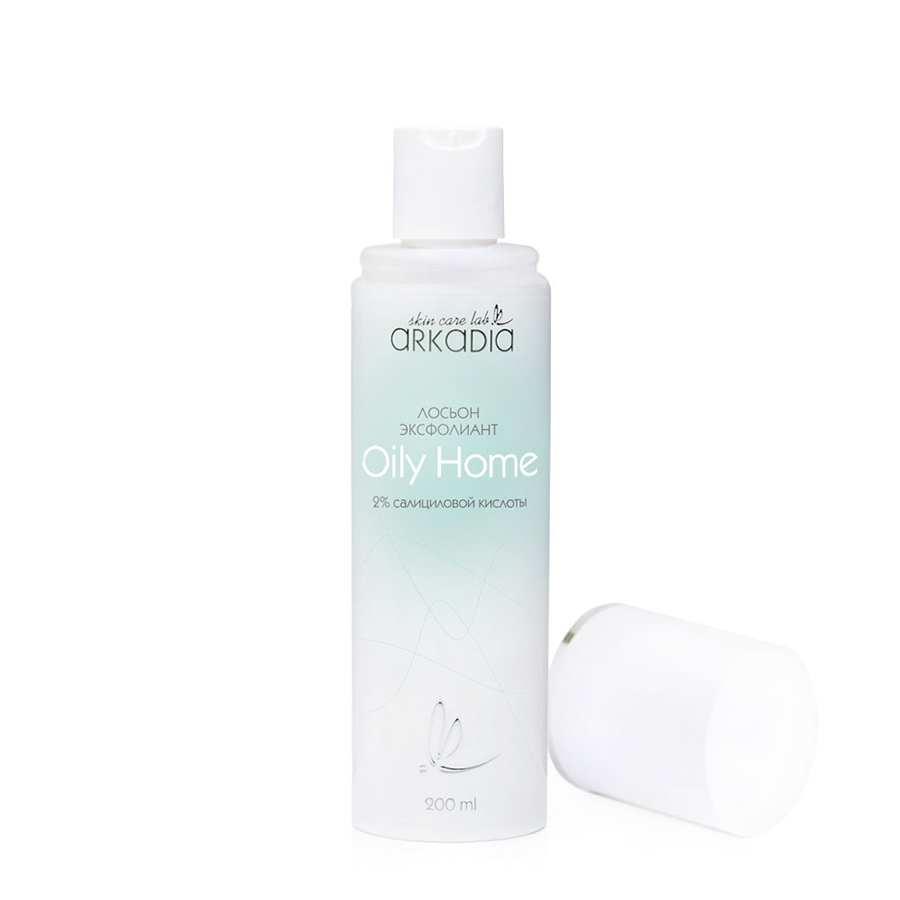 ARKADIA Лосьон-эксфолиант с 2% салициловой кислоты / Arkadia Oily Home 200 мл, фото 2