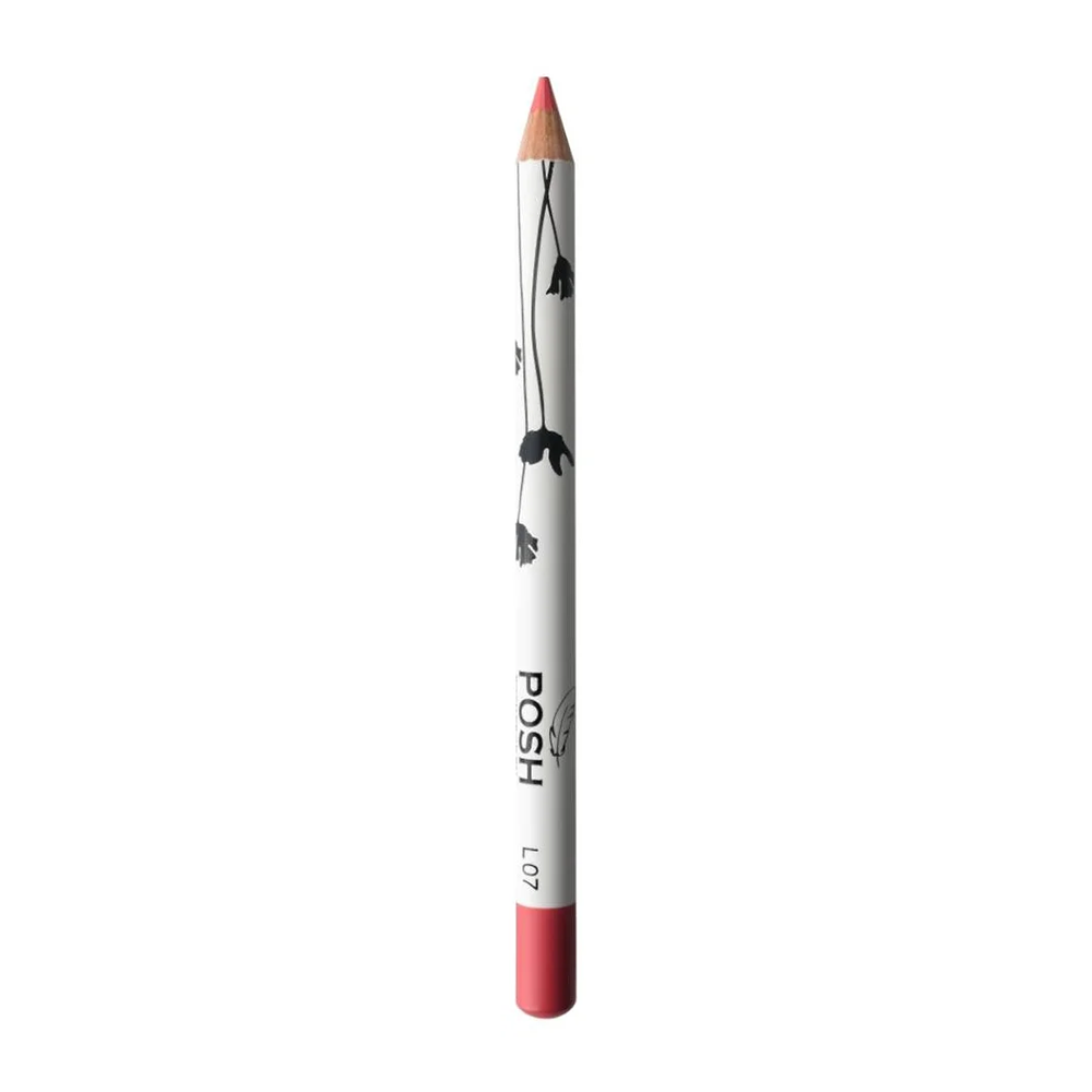 POSH Помада-карандаш пудровая ультрамягкая 2 в 1, L07 / Organic пудровая плёнка двусторонняя бордо персик 50 мкм 0 5 х 10 м