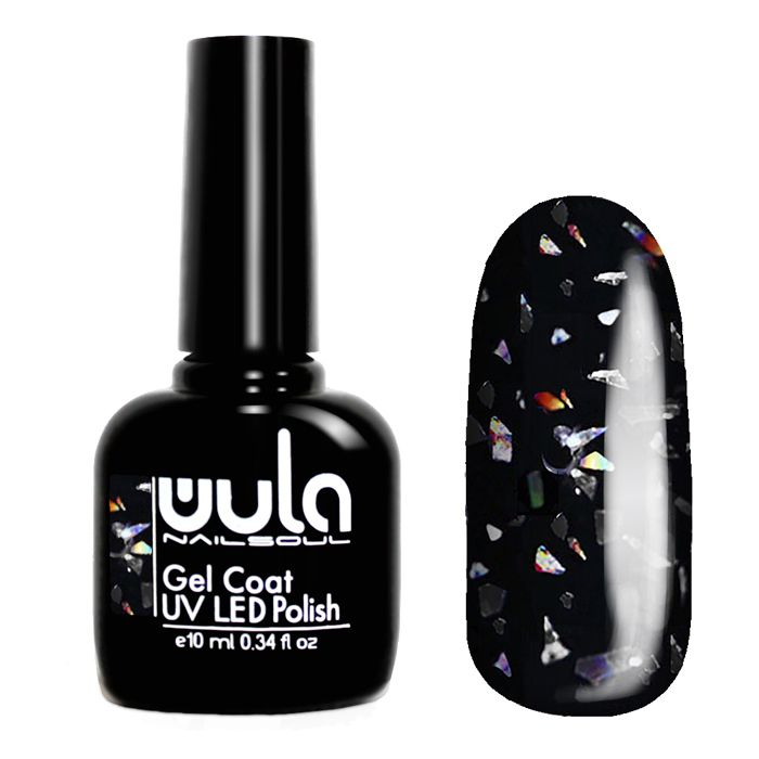 WULA NAILSOUL 621 гель-лак для ногтей / Wula nailsoul Glitter Rain 10 мл, фото 1