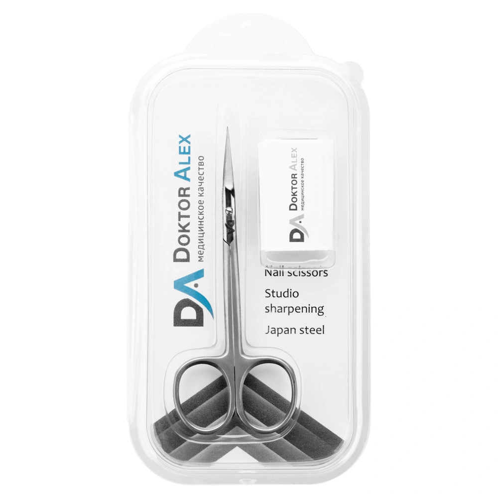 DR. ALEX Ножницы для кутикулы C-0920, студийная заточка, длина лезвия 18 мм, фото 3