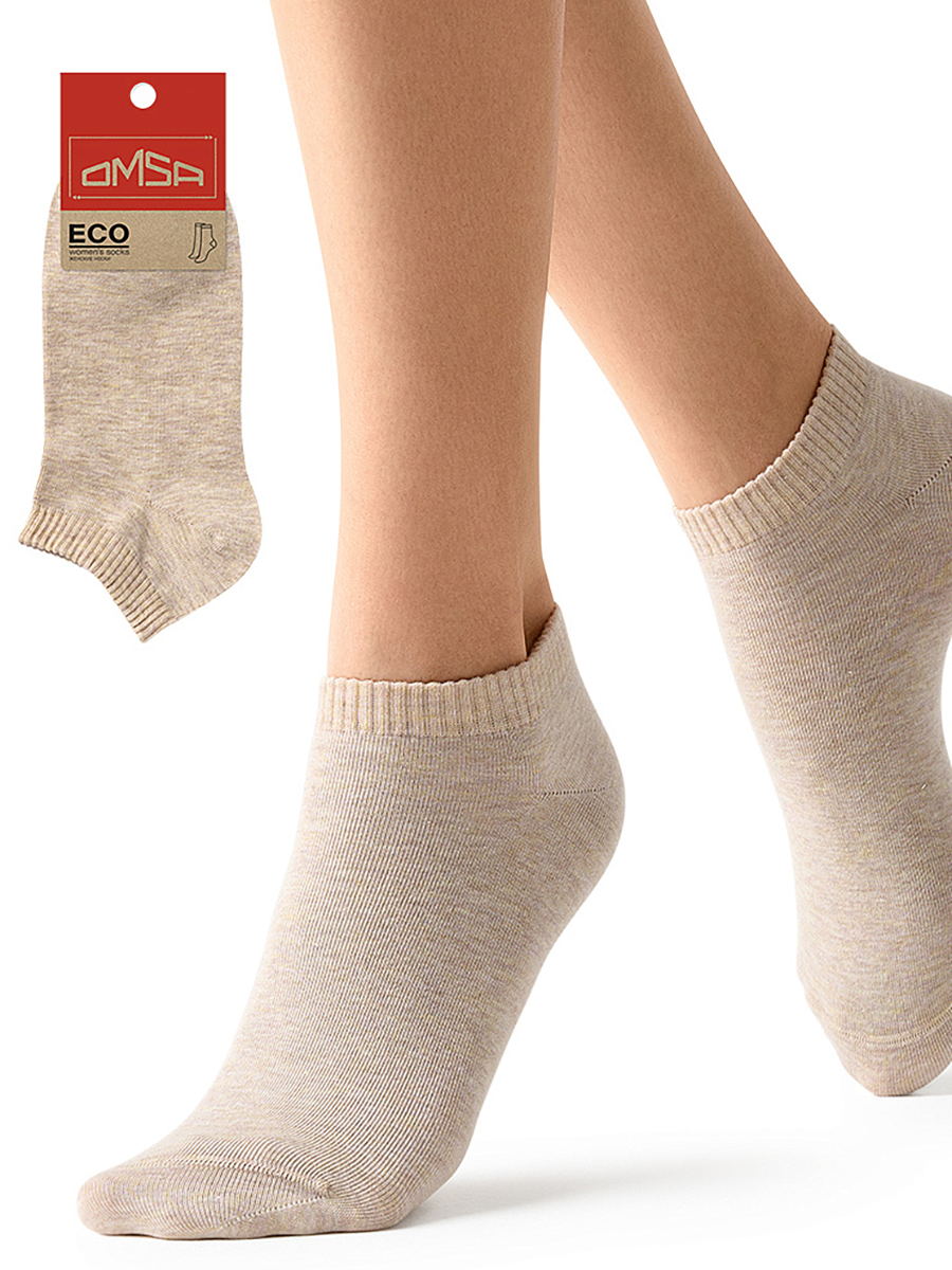 OMSA Носки укороченные с люрексом Beige Melange 39-41 / ECO 255, фото 2