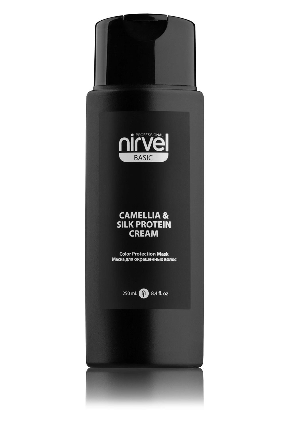 NIRVEL PROFESSIONAL Маска-блеск с экстрактом камелии и протеинами шелка для окрашенных волос / MASK-SHINE COLOR PROTECTION CAMELLIA & SILC PROTEIN 250 мл